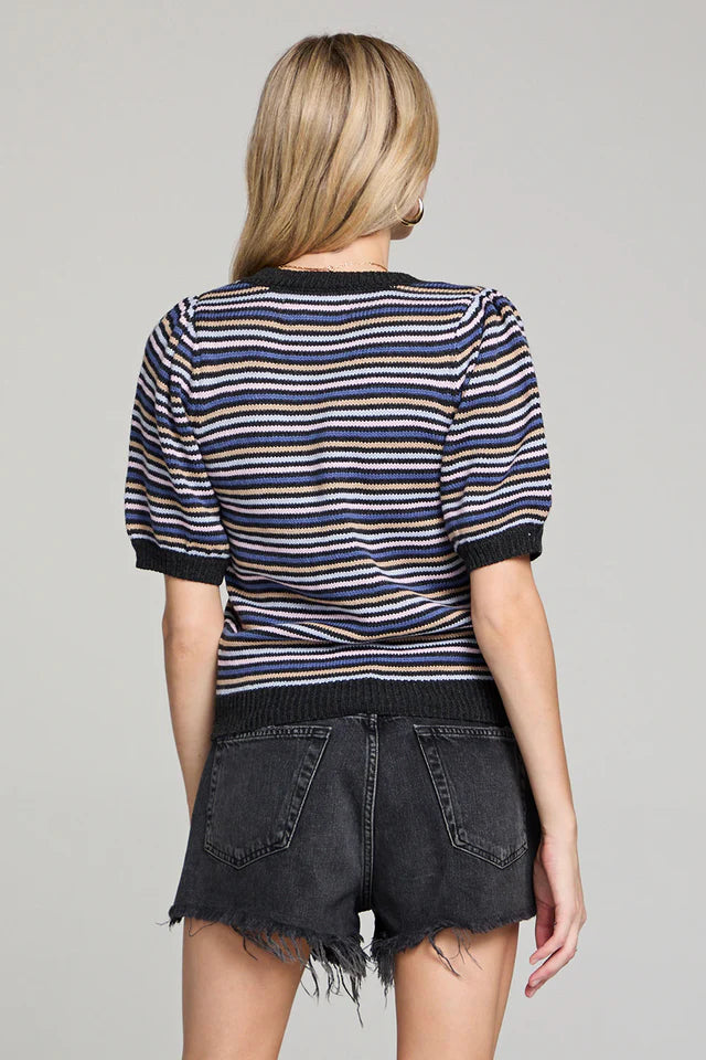 ADARA STRIPE S/S SWEATER S3576