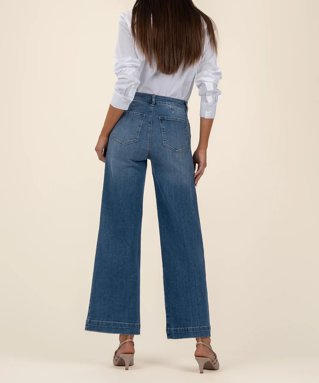 MEG HI RISE WIDE STRAIGHT LEG W/PORKCHOP POCKETS KG2184MA1