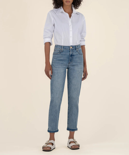 SIENNA BAGGY BOYFRIEND CROP ROLLUP HEM KP1958MA4