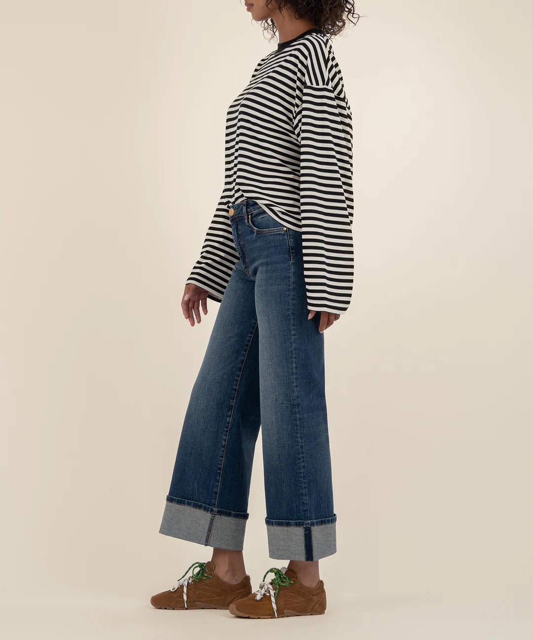 MEG HIGH RISE WIDE LEG ROLL UP
