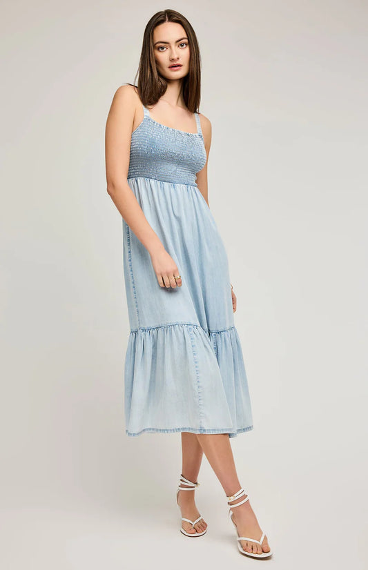 NOVA SMOCKED MAXI DRESS GF-8746