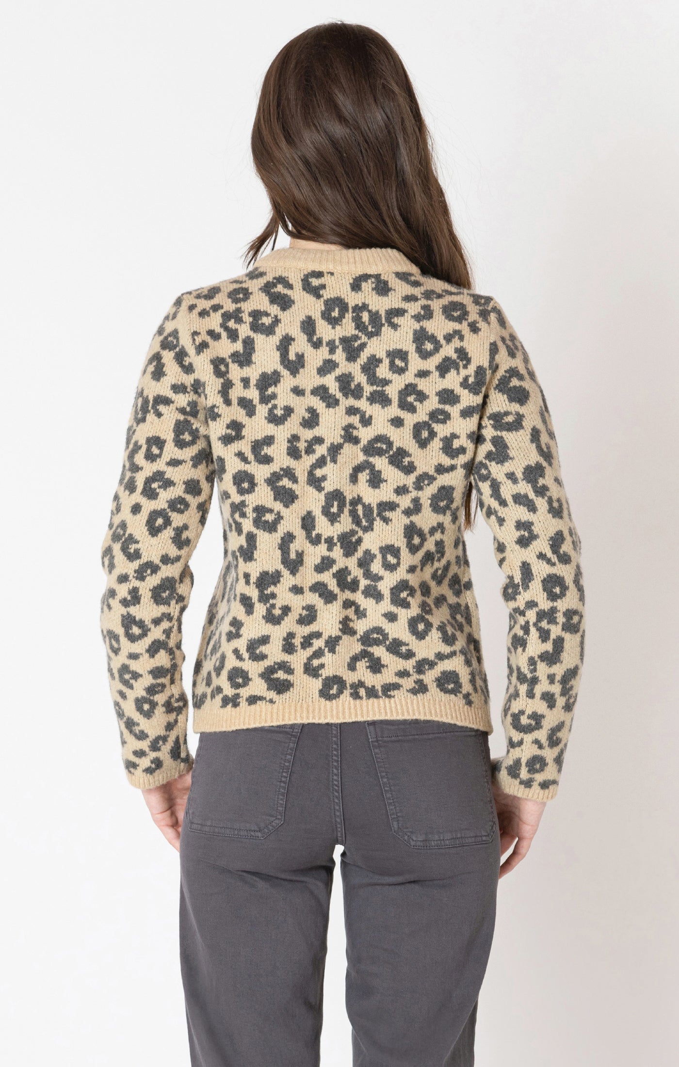 THE ALICE CREWNECK PATTERNED CARDI