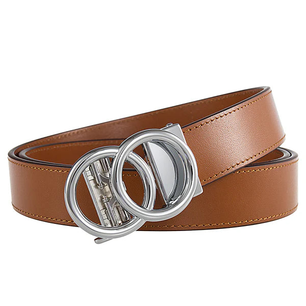 LADIES KNKT ITALIAN LEATHER BELT