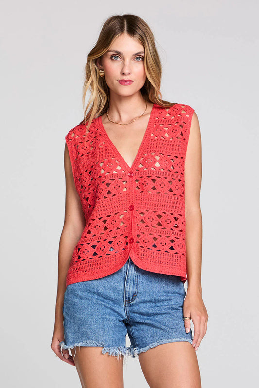 CHELSEE CROCHET VEST
