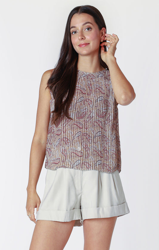 THE BROOK  PLEATED TANK TOP 2523507 CT