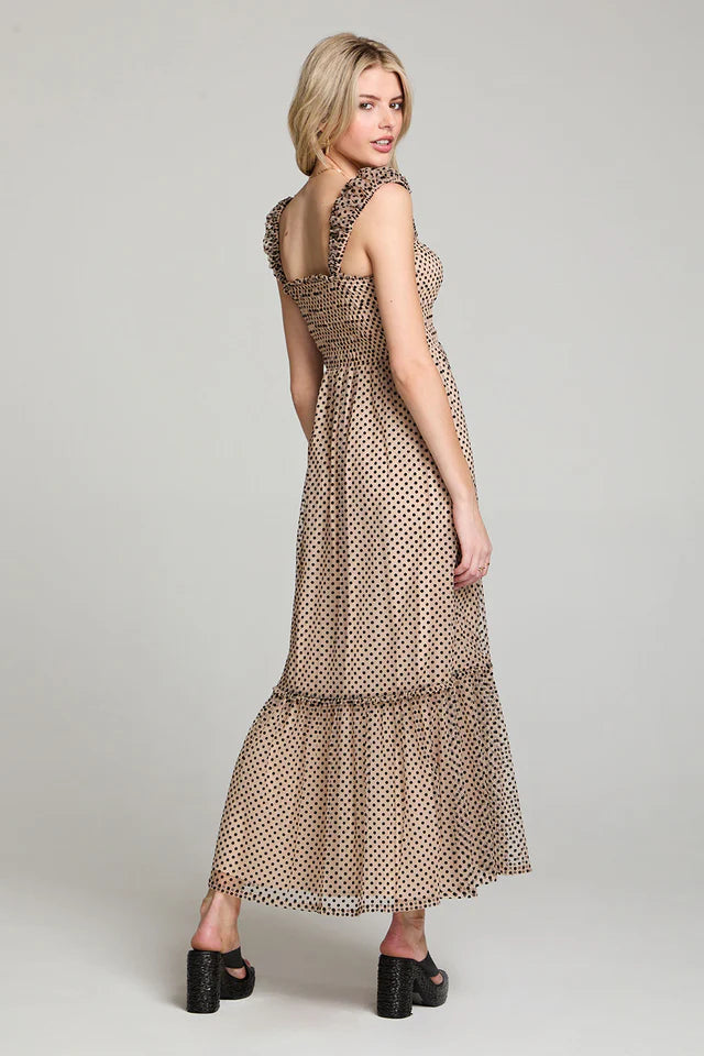 YARA DOT MAXI DRESS S3528