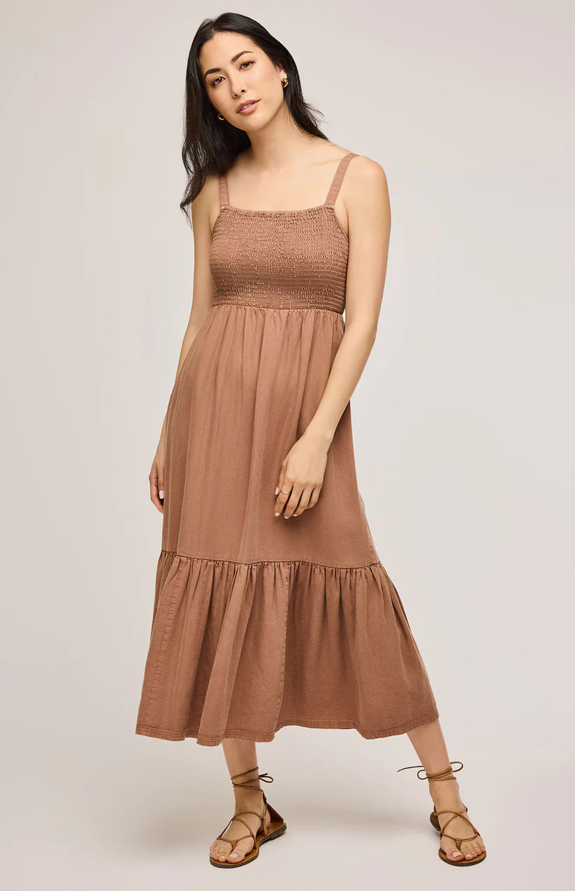 NOVA SMOCKED MAXI DRESS GF-8746