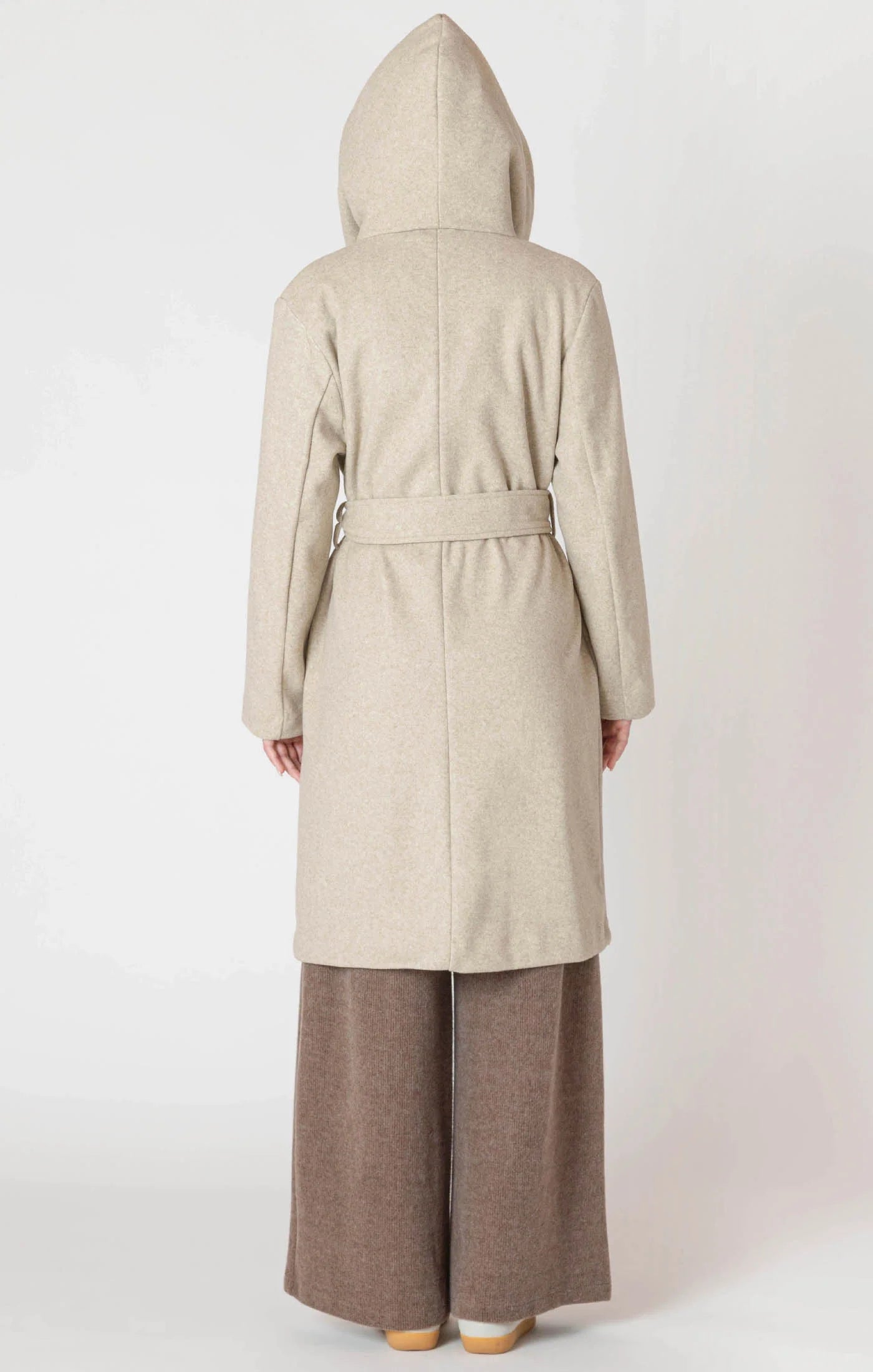 THE ROMY BELTED HOODED COAT