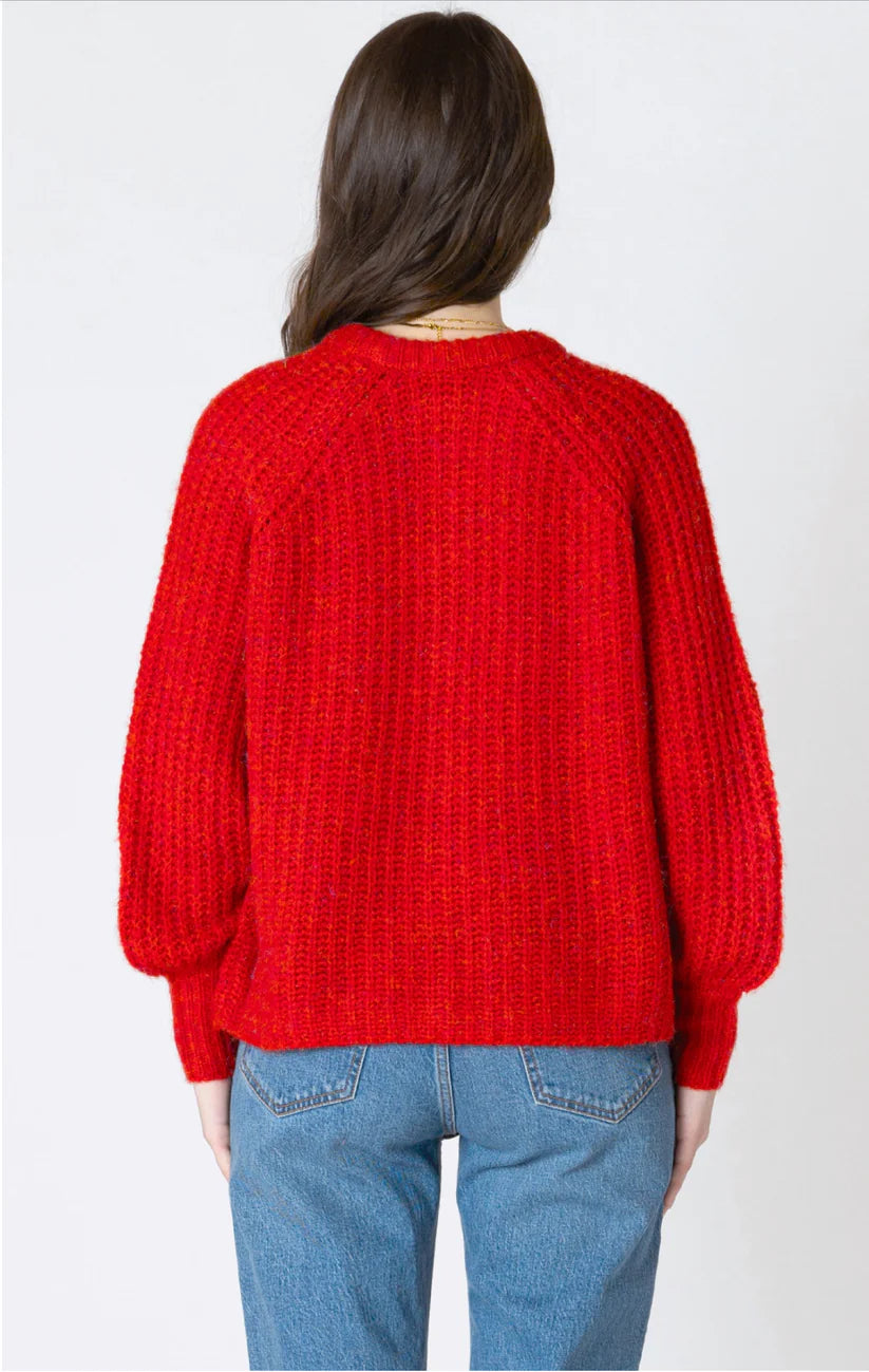 THE CREWNECK TEXTURED CARDI