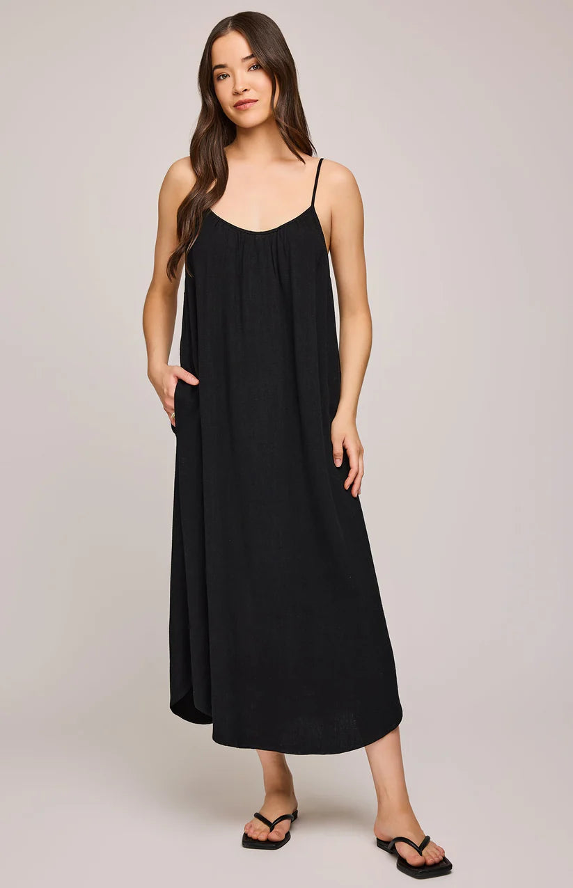 BROOKE LINEN DRESS GF-8757