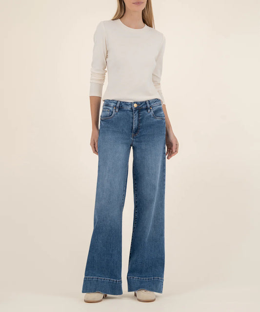 MAYA HIGH RISE WIDE LEG W/BACK DARTS