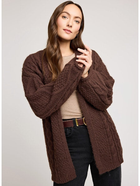 BETTY CHUNKY CABLEKNIT CARDI