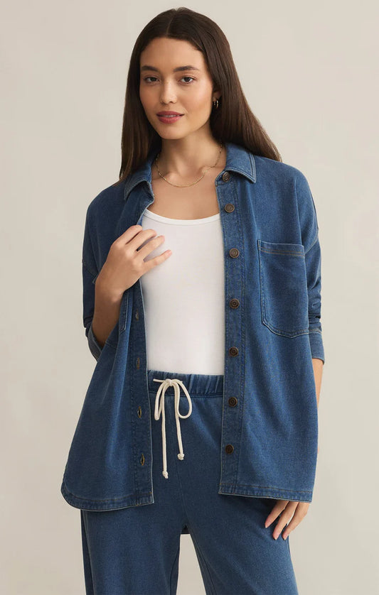 ALL DAY KNIT DENIM JACKET ZJ231161