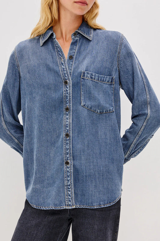 ATTICUS DENIM BUTTON UP SHIRT