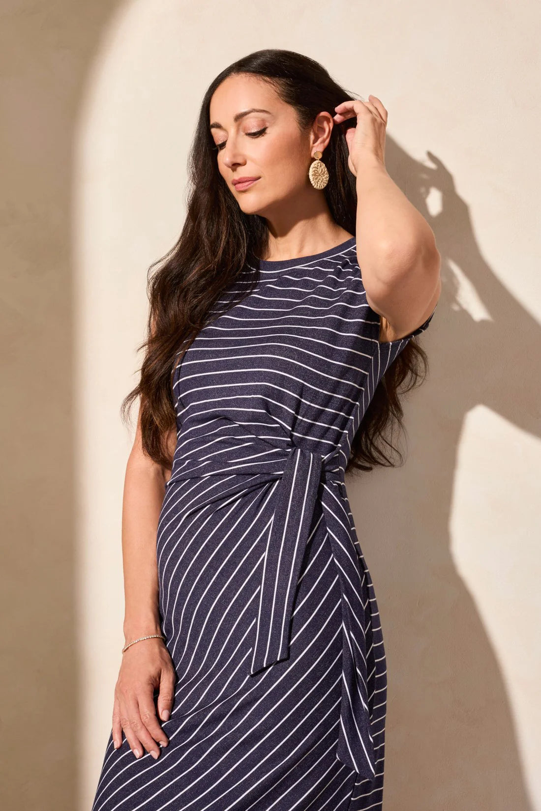 MAXI DRESS W FRONT TIE BELT 2025O