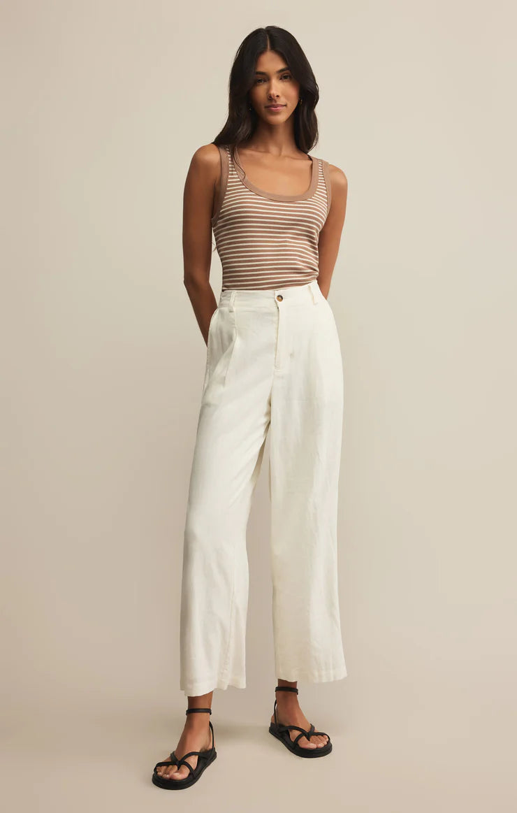 ELIN STRIPE RIBBED TANK ZT252852