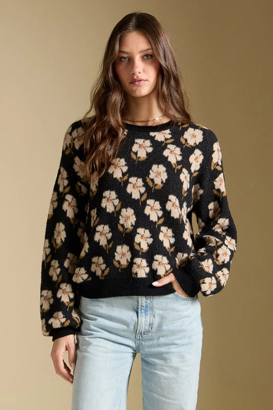 VINCENT FLORAL SWEATER