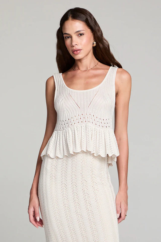 GAELLE CROCHET SWEATER TANK S3569