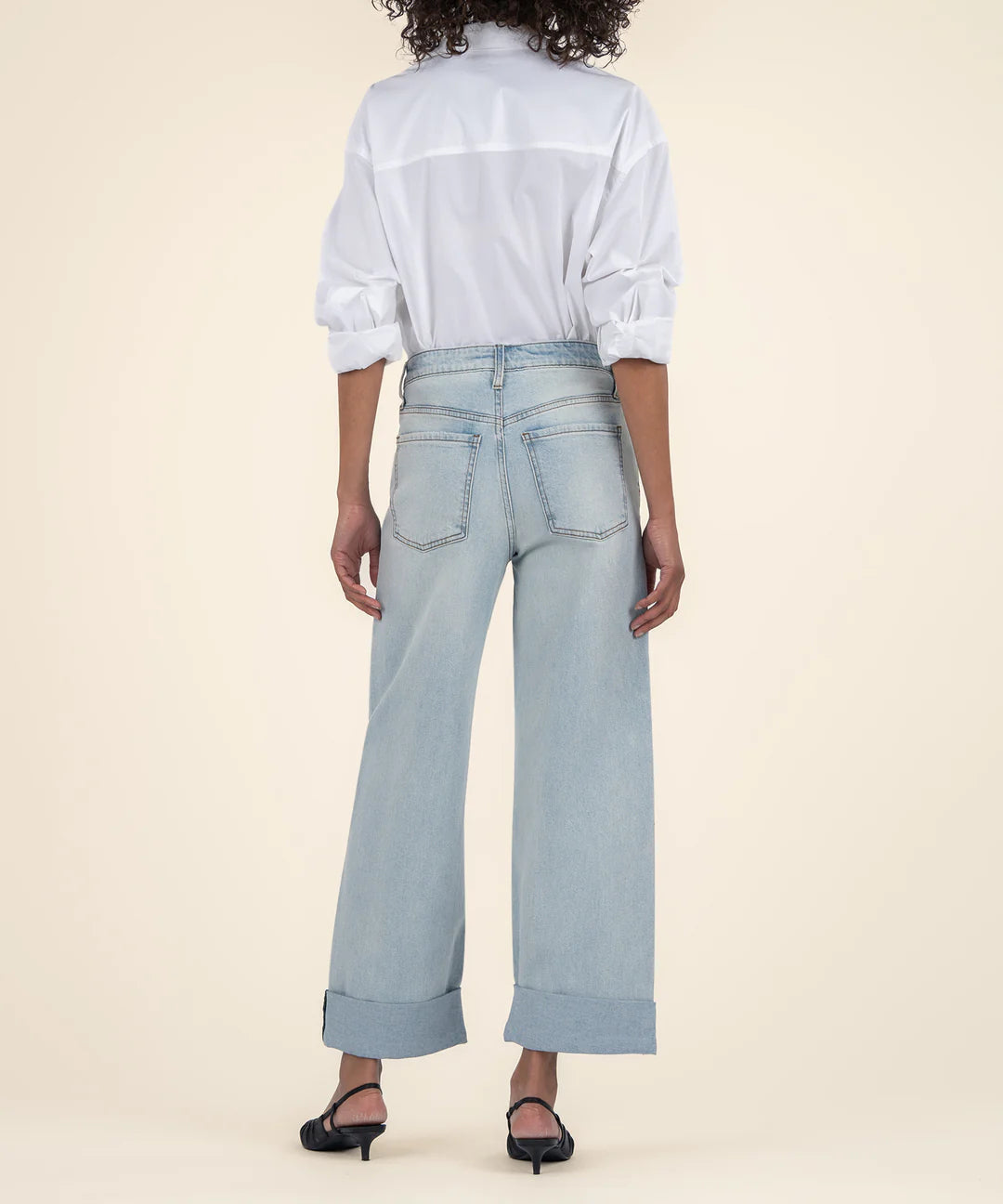 GWEN HIGH RISE WIDE LEG ROLL UP KP2202MA1