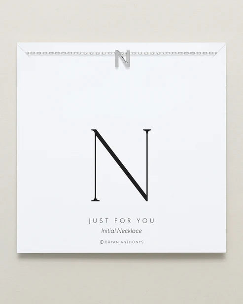 BRYAN ANTHONY INTIAL NECKLACE N-Zu