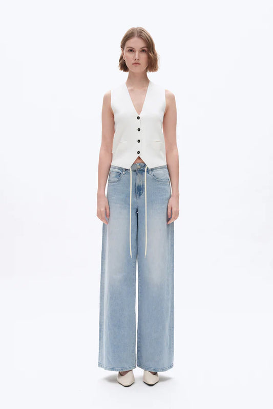 ALAIA HIGH RISE DRAWSTING BAGGY