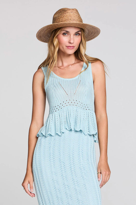 GAELLE CROCHET SWEATER TANK S3569