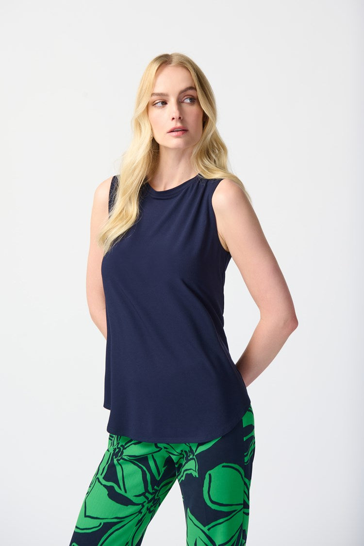 BAMBOO BLEND SLEEVELESS JERSEY TOP 241289