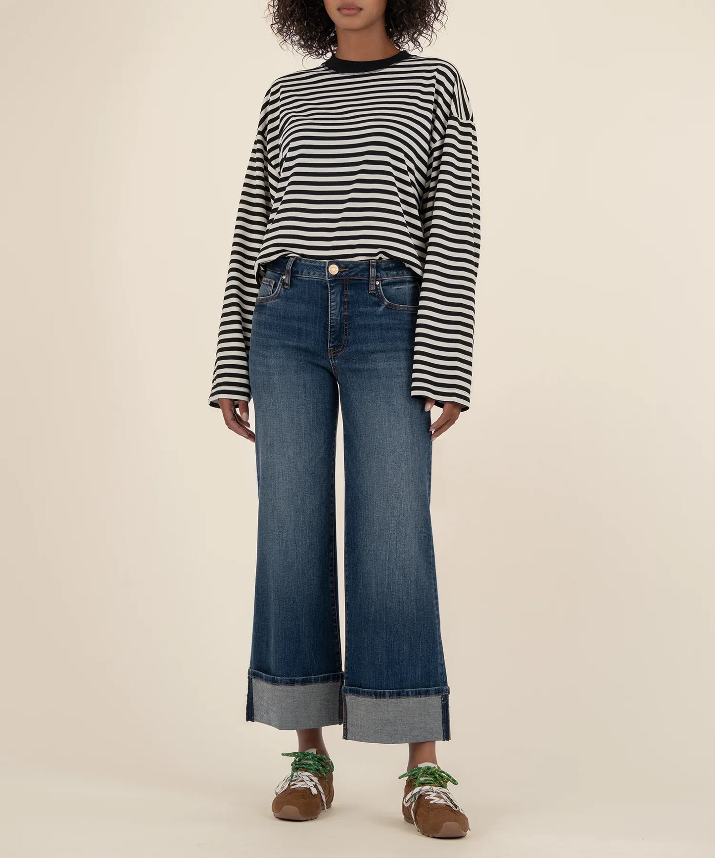 MEG HIGH RISE WIDE LEG ROLL UP