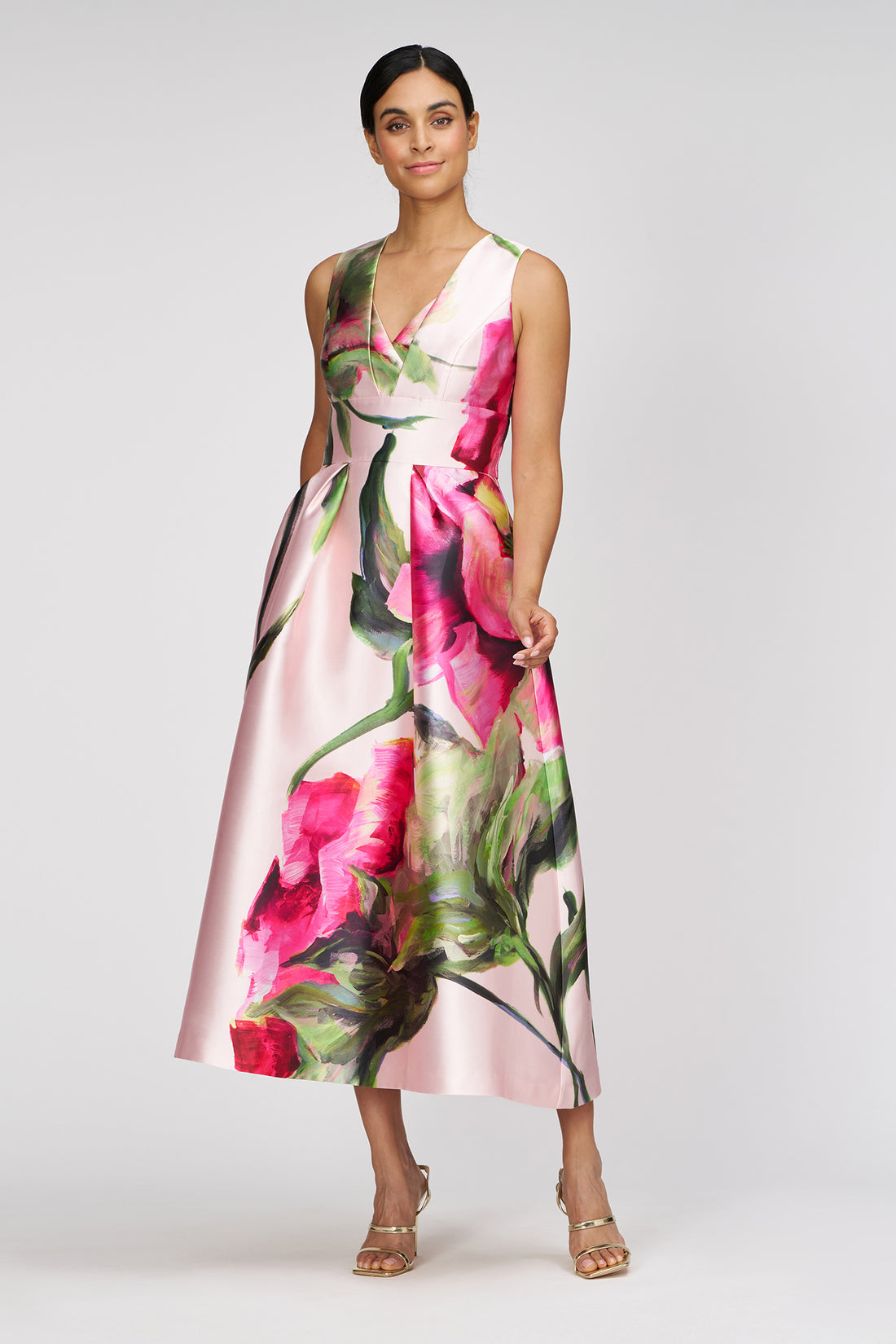 REGINA TEA LENGTH DRESS