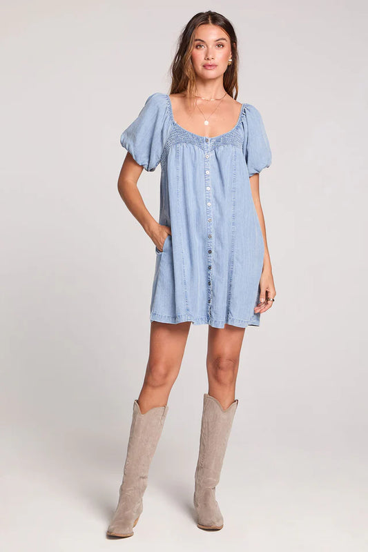 SEYMORE MINI DENIM DRESS