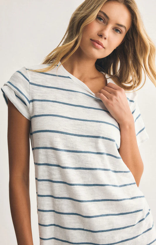 FOUNDATION BOATHOUSE STRIPED TEE ZT253209