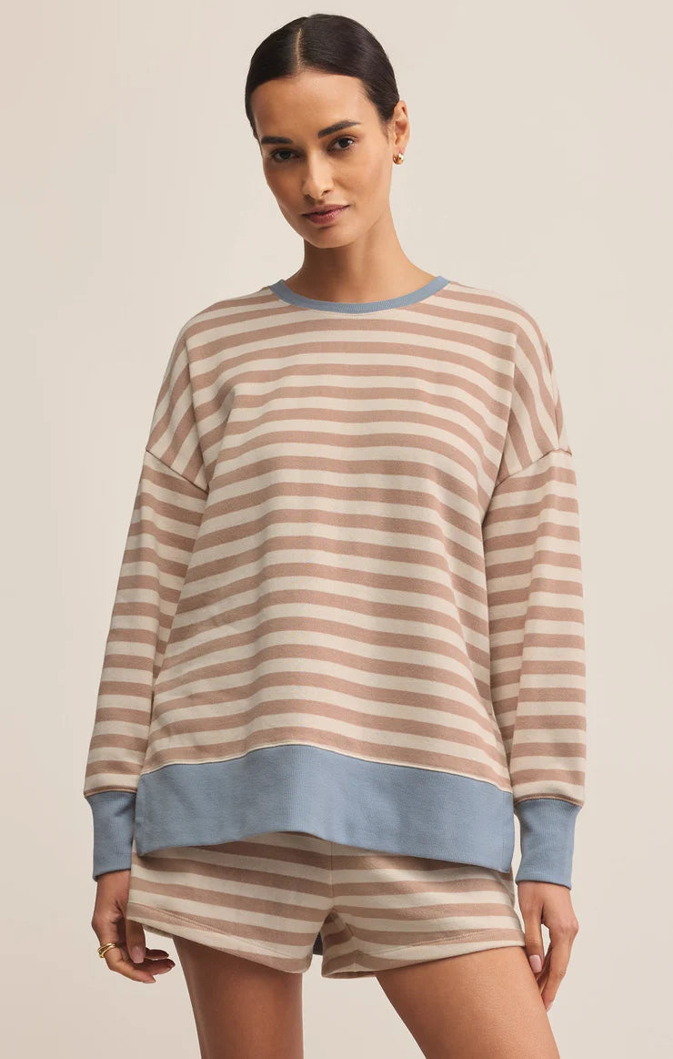 LAYER UP STRIPE SWEATSHIRT ZLT253990