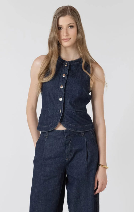 THE JULIA LIGHTWEIGHT DENIM VEST