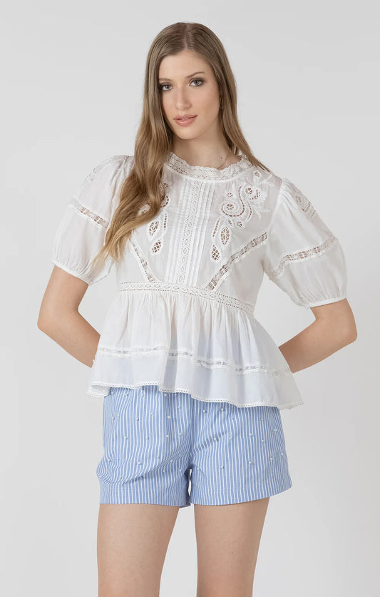 THE NOEMI S/S ALINE BLOUSE
