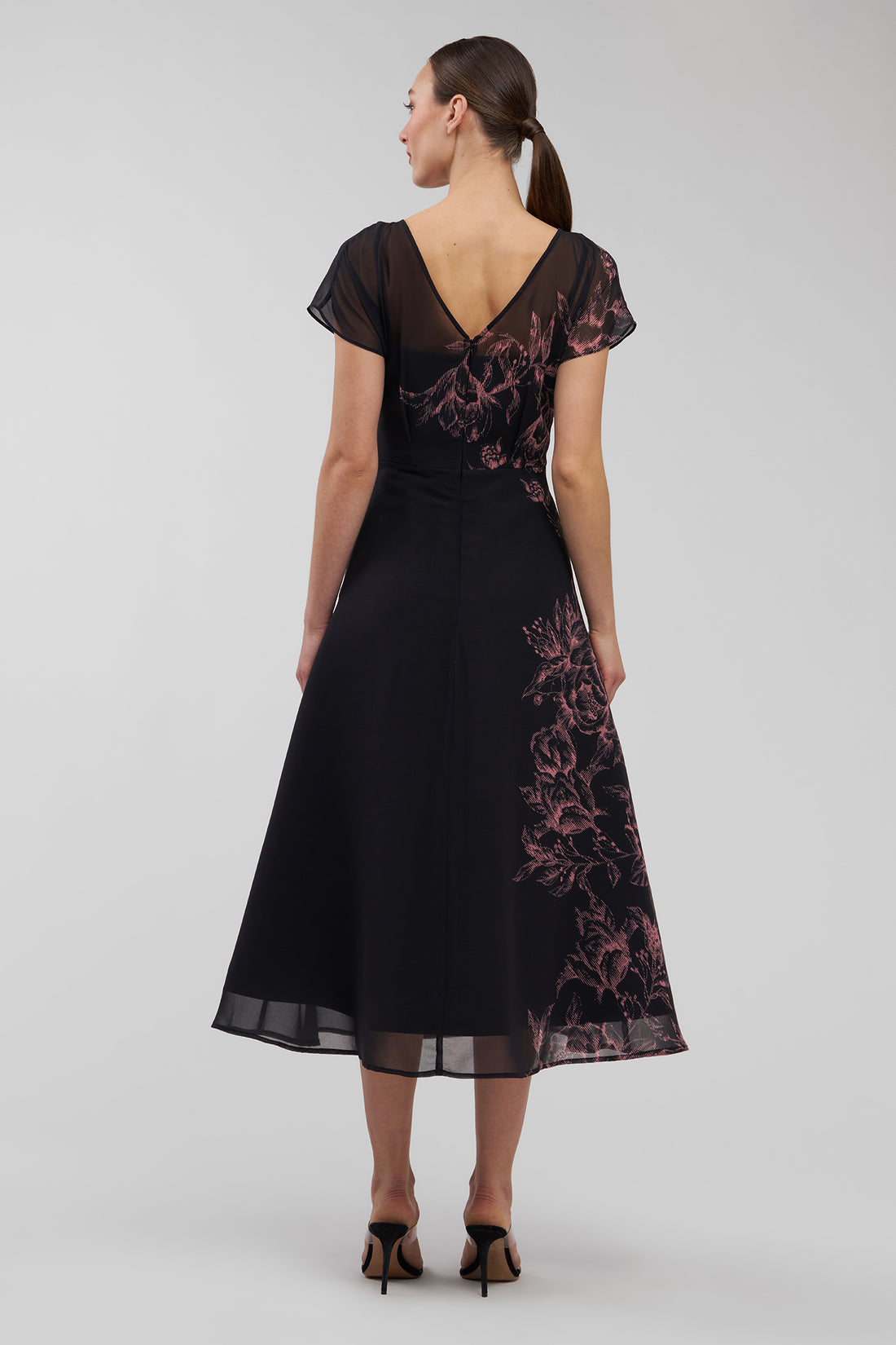 MARIELLA TEA LENGTH DRESS