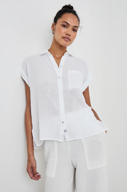 WHITNEY ORGANIC COTTON BUTTON UP BY RAILS