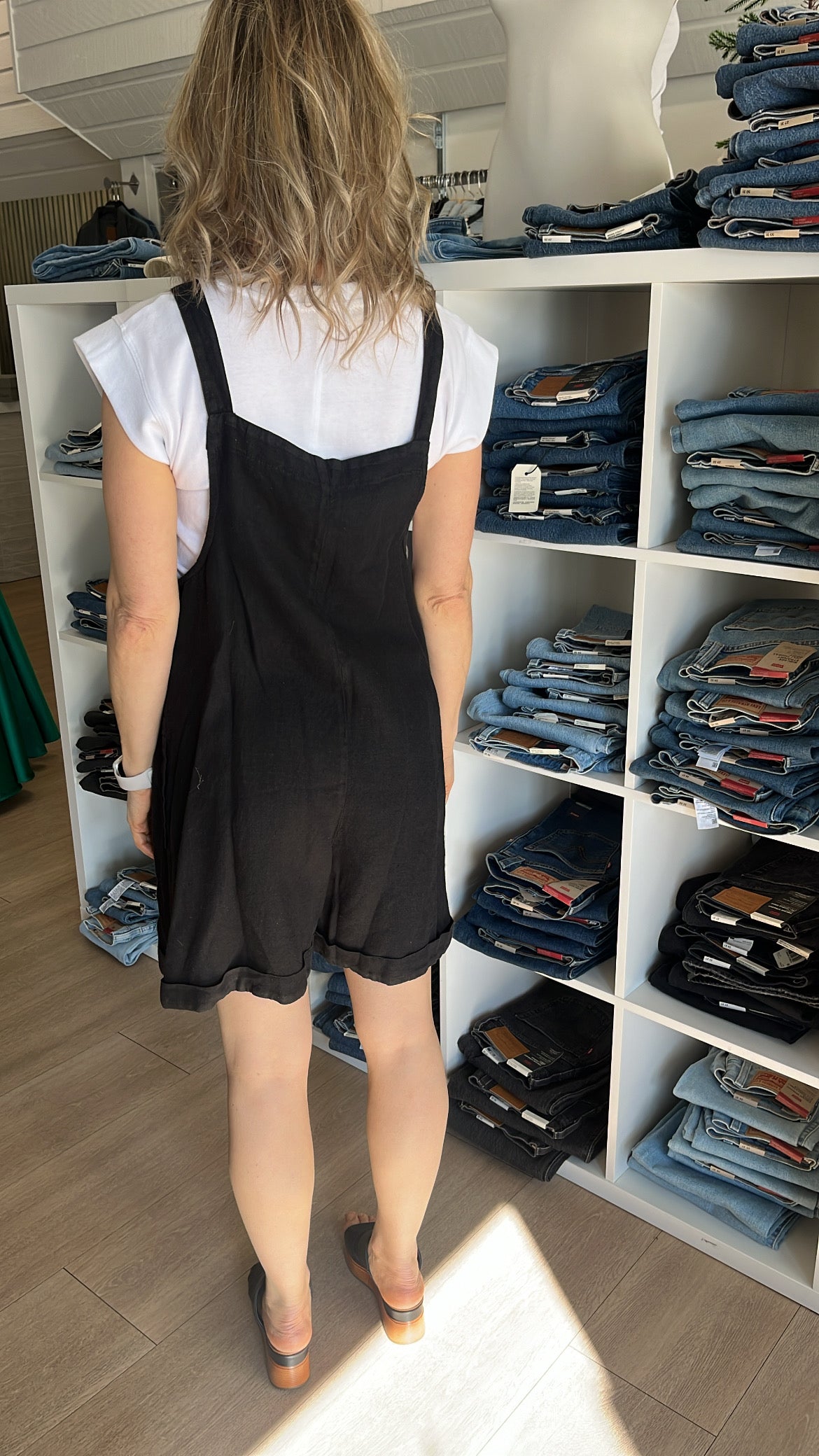 LINEN SHORTALL C46325