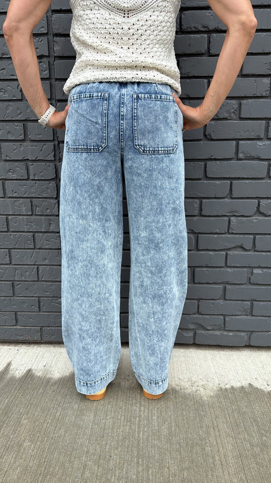 THE BOWIE WIDE LEG DENIM PANT 2625255