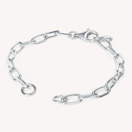 HILLBERG AND BERK CLIP CHAIN CHARM BRACELET