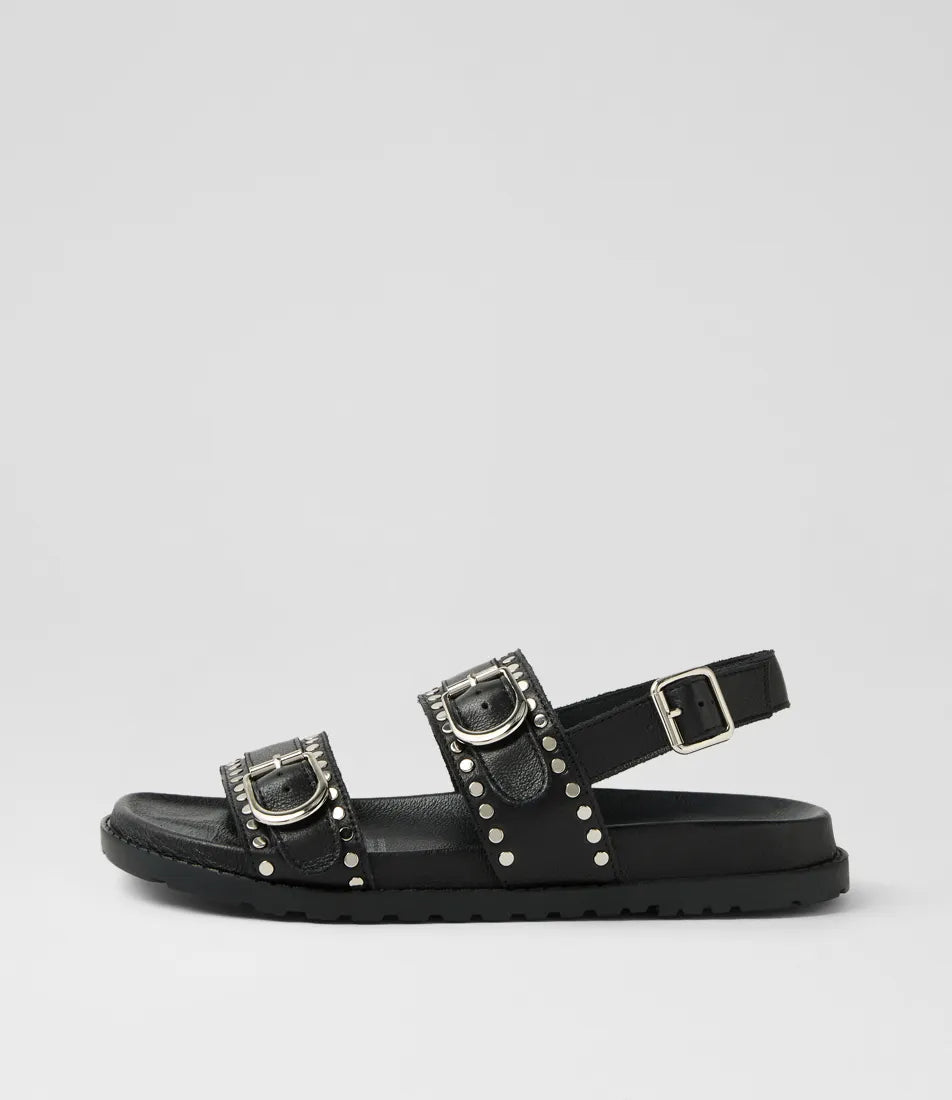 BERINA FLAT LEATHER SANDAL