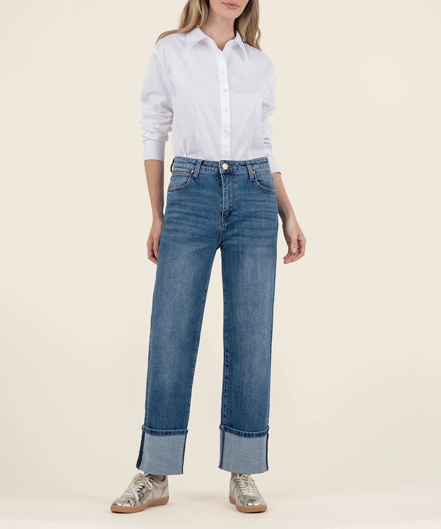 SIENNA HIGH RISE WIDE LEG ROLL UP KP2049MA4