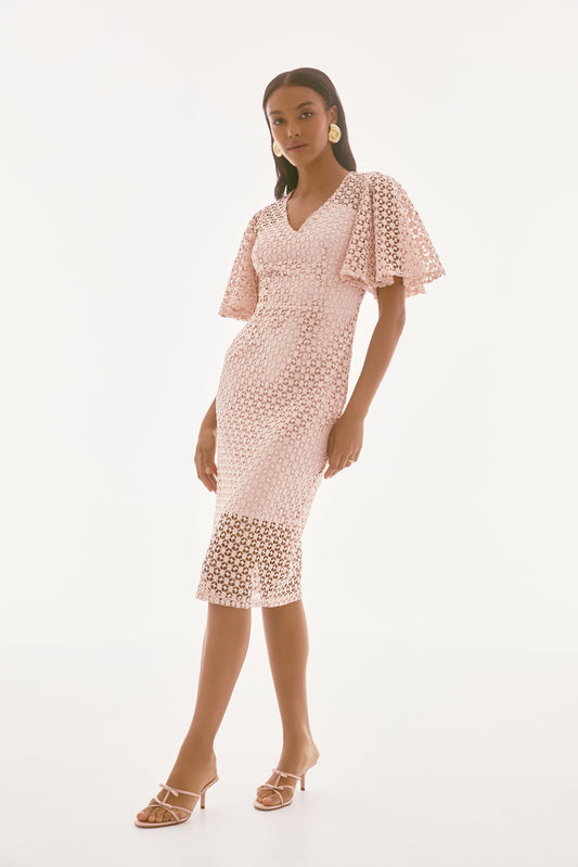 GUIPERE LACE SHEATH DRESS 251744