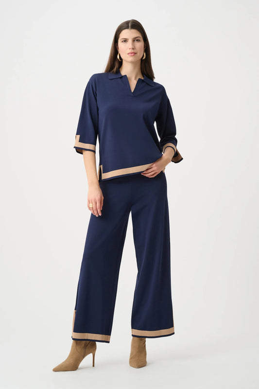 COLOR BLOCK SWEATER TOP 253909