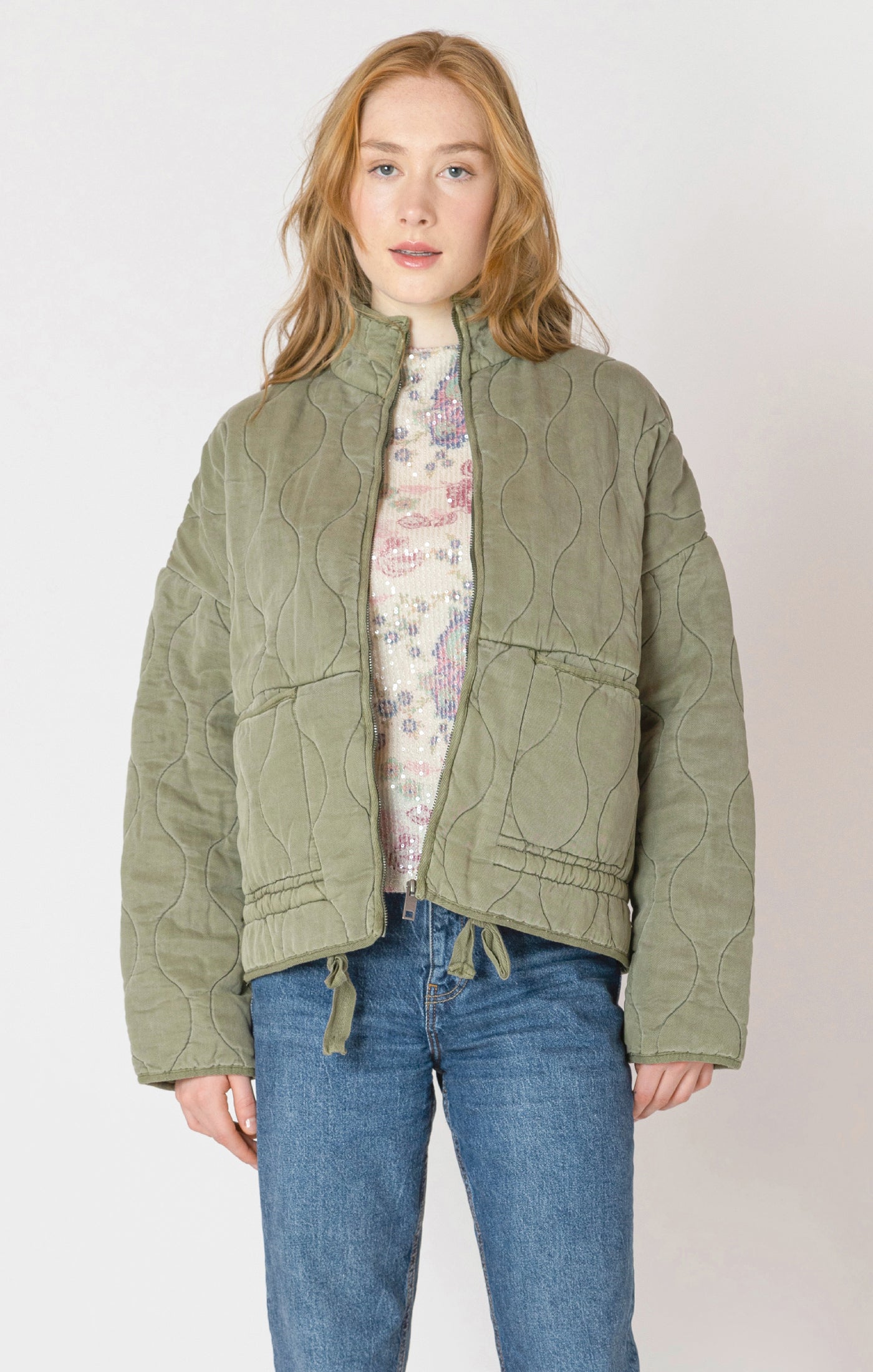 THE IVY DRAWSRING QUILTED JACKET