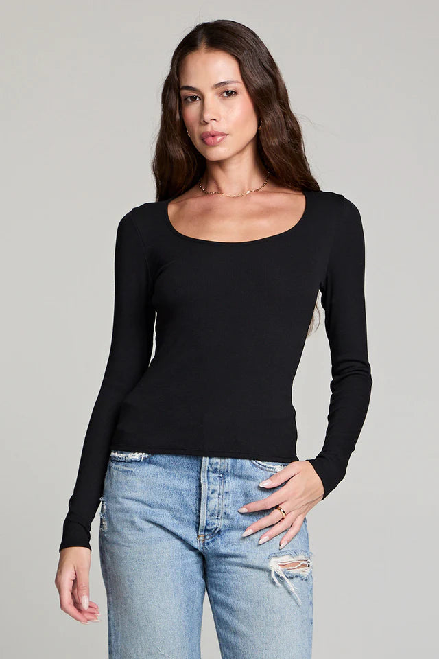 SCOOP LONG SLEEVE SLIM TEE S3502