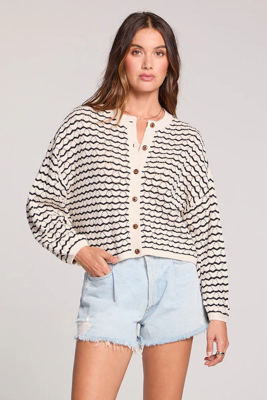 LAURENT BUTTON UP SWEATER