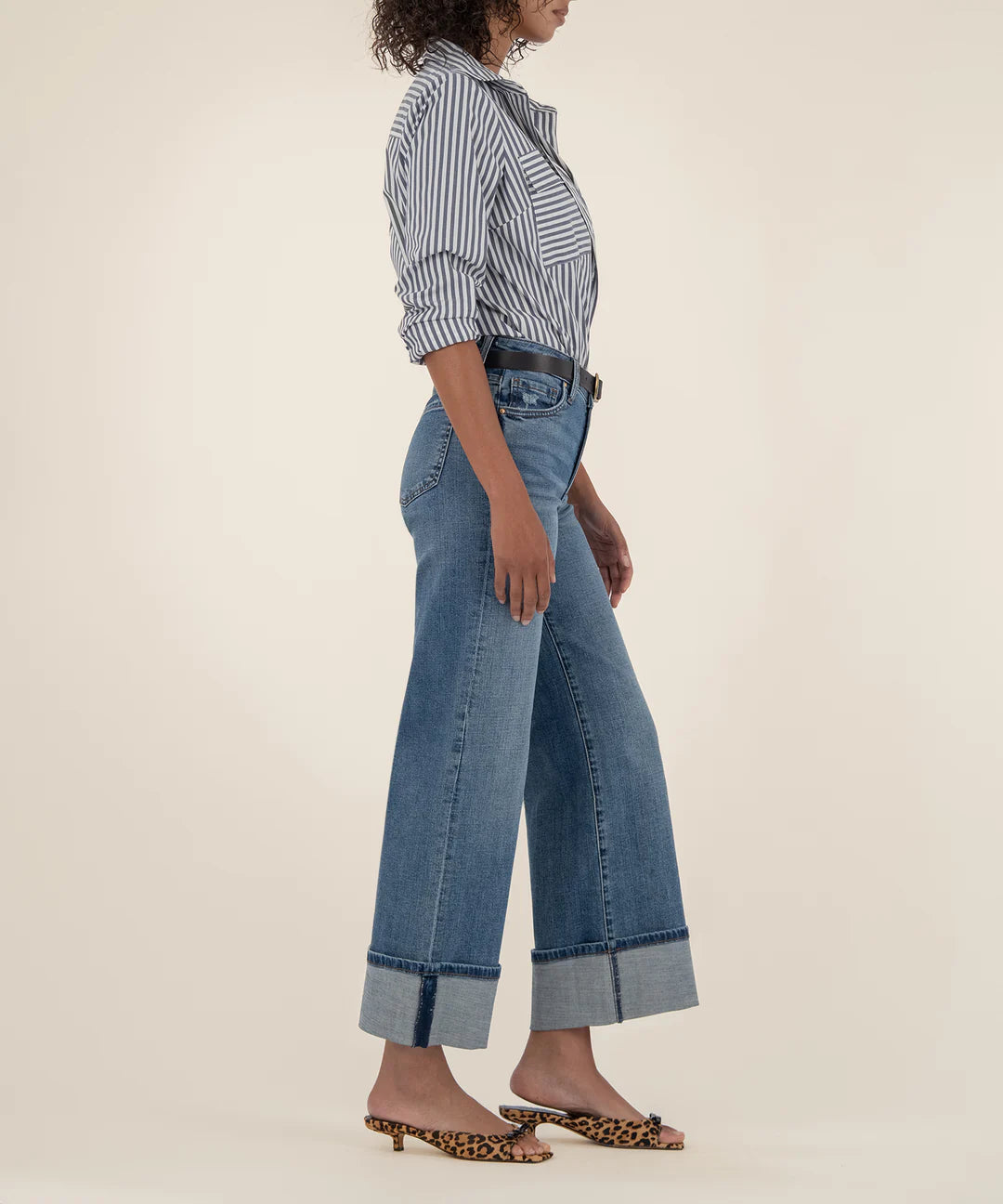 MEG HIGH RISE WIDE LEG ROLL UP KG1980MA9