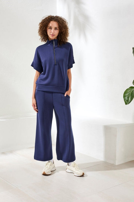 TECHNO LUX S/S MOCK NECK TOP