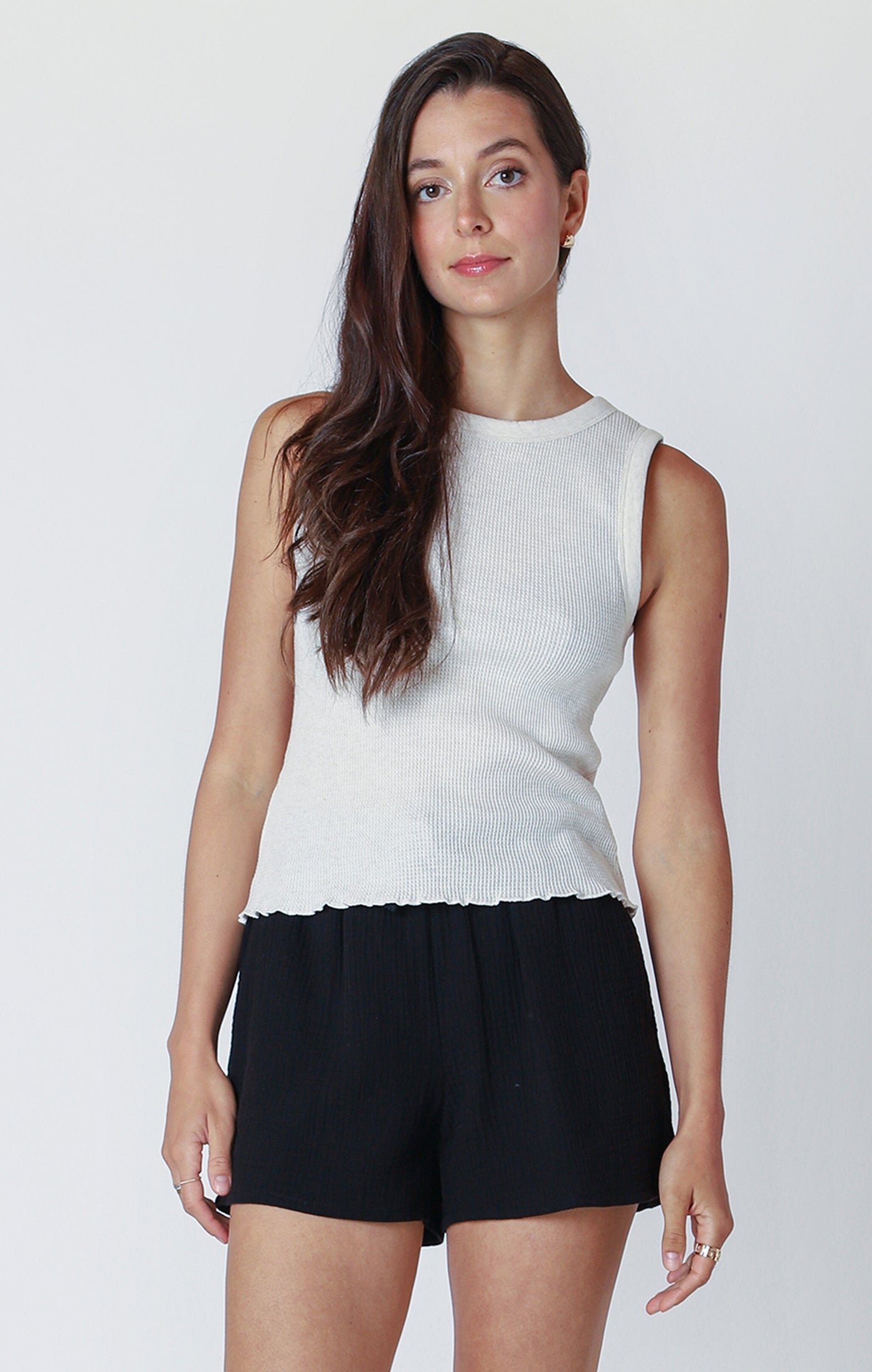 THE ASTER WAFFLE KNIT TANK 2524304