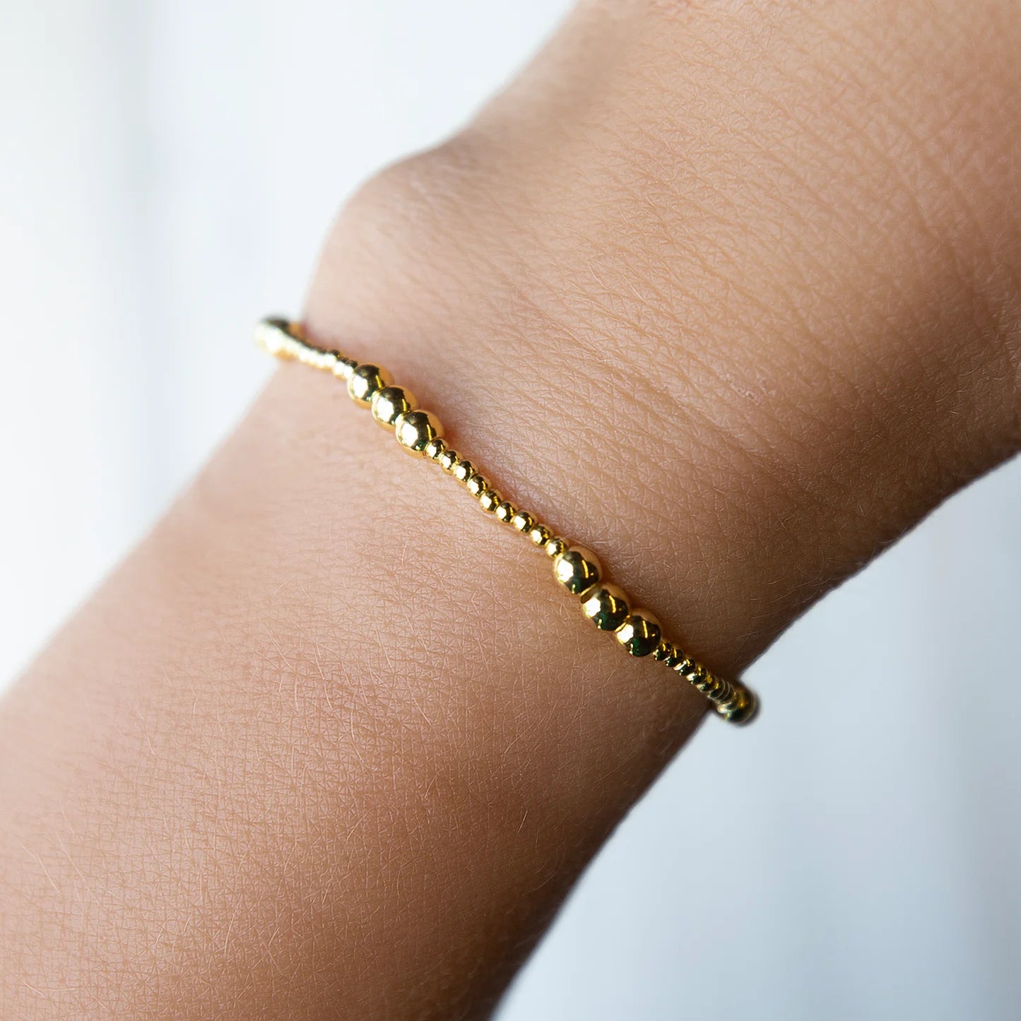 LENNY & EVA GOLD TRIO STRETCH BRACELET